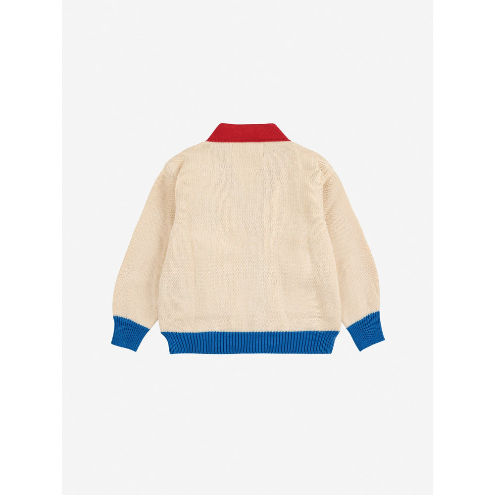 Køb Bobo Choses Offwhite Bobo Choo Choo Farve Block Cardigan