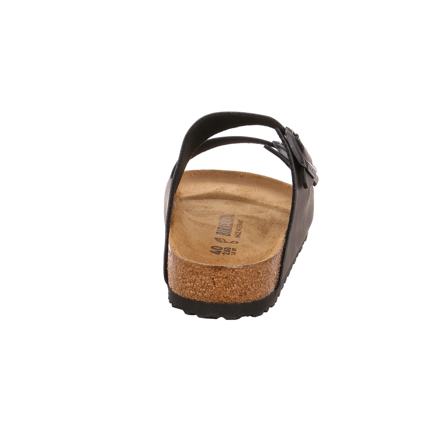 BIRKENSTOCK Bio-Mûles Schwarz Leder
