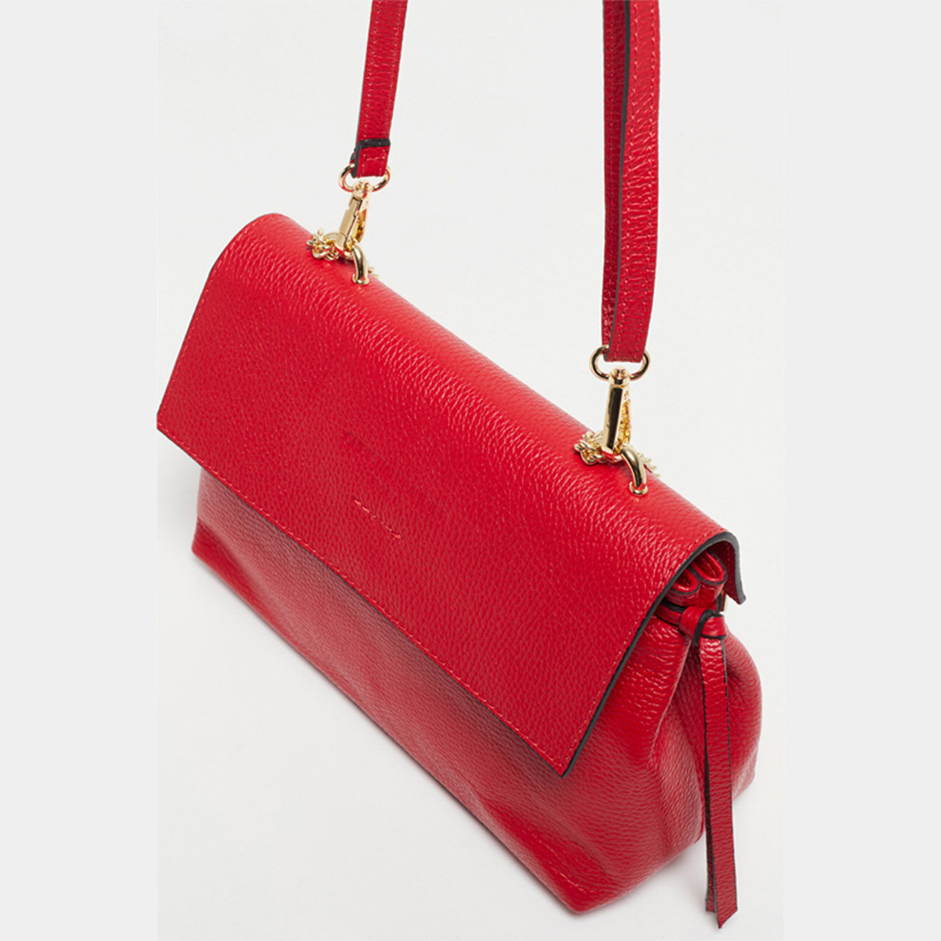 Christian Laurier Sac porté épaule en Cuir Grace rouge - 27x18x11 cm