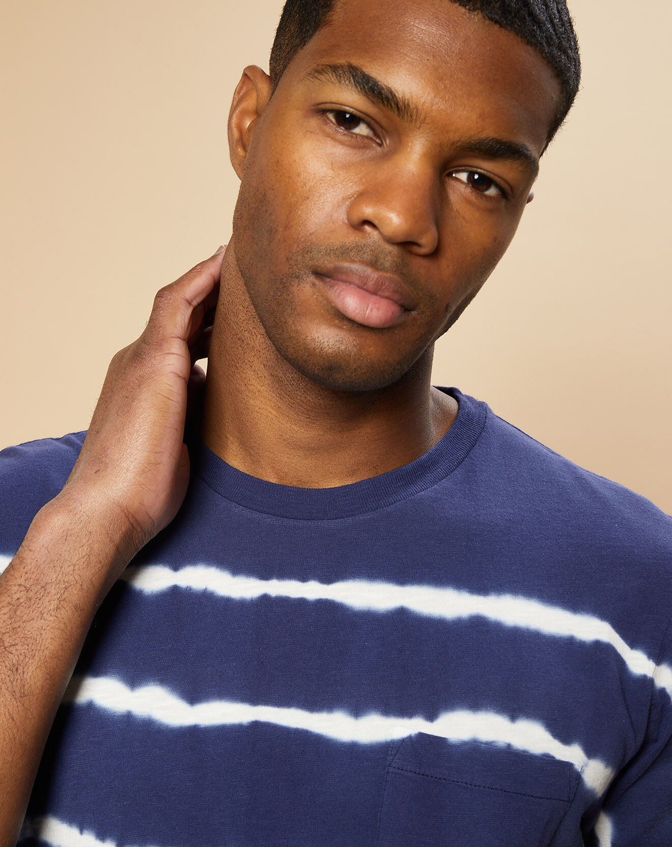 Hartford T-Shirt Pocket Crew worker bleu