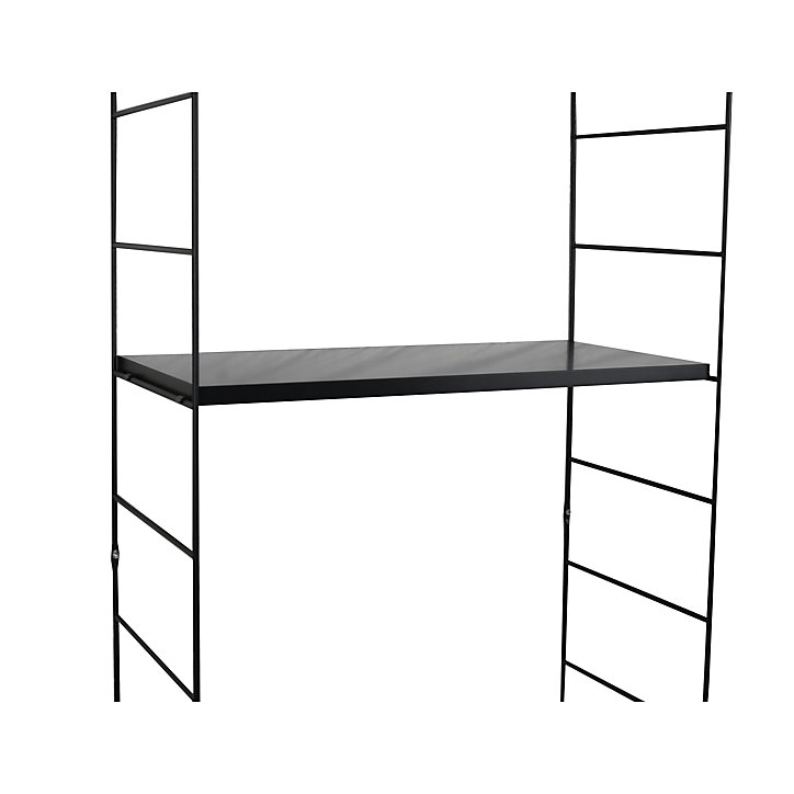 Tablette murale GoodHome Rigga noir L. 60 cm