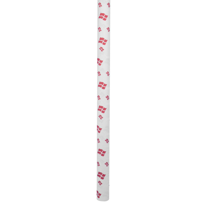 Papirdug hvid med flag 1,2 x 5 meter