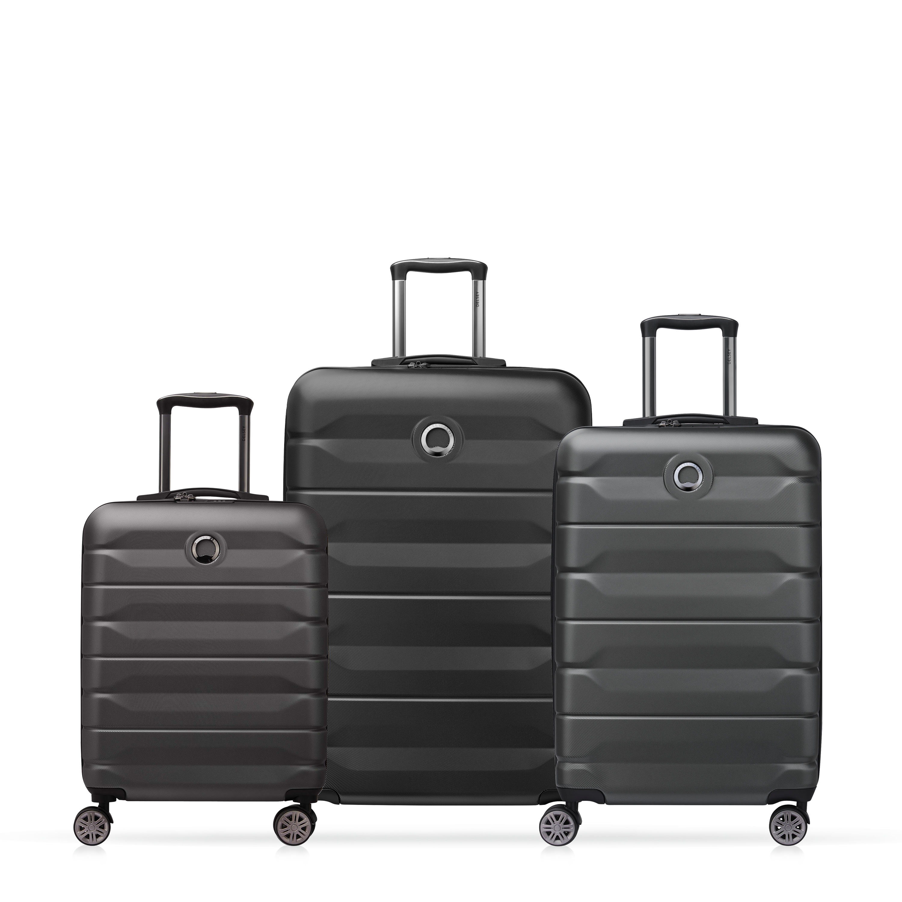 AIR ARMOUR - Set de 3 valises rigides 55cm/ 68cm/ 77cm | Noir