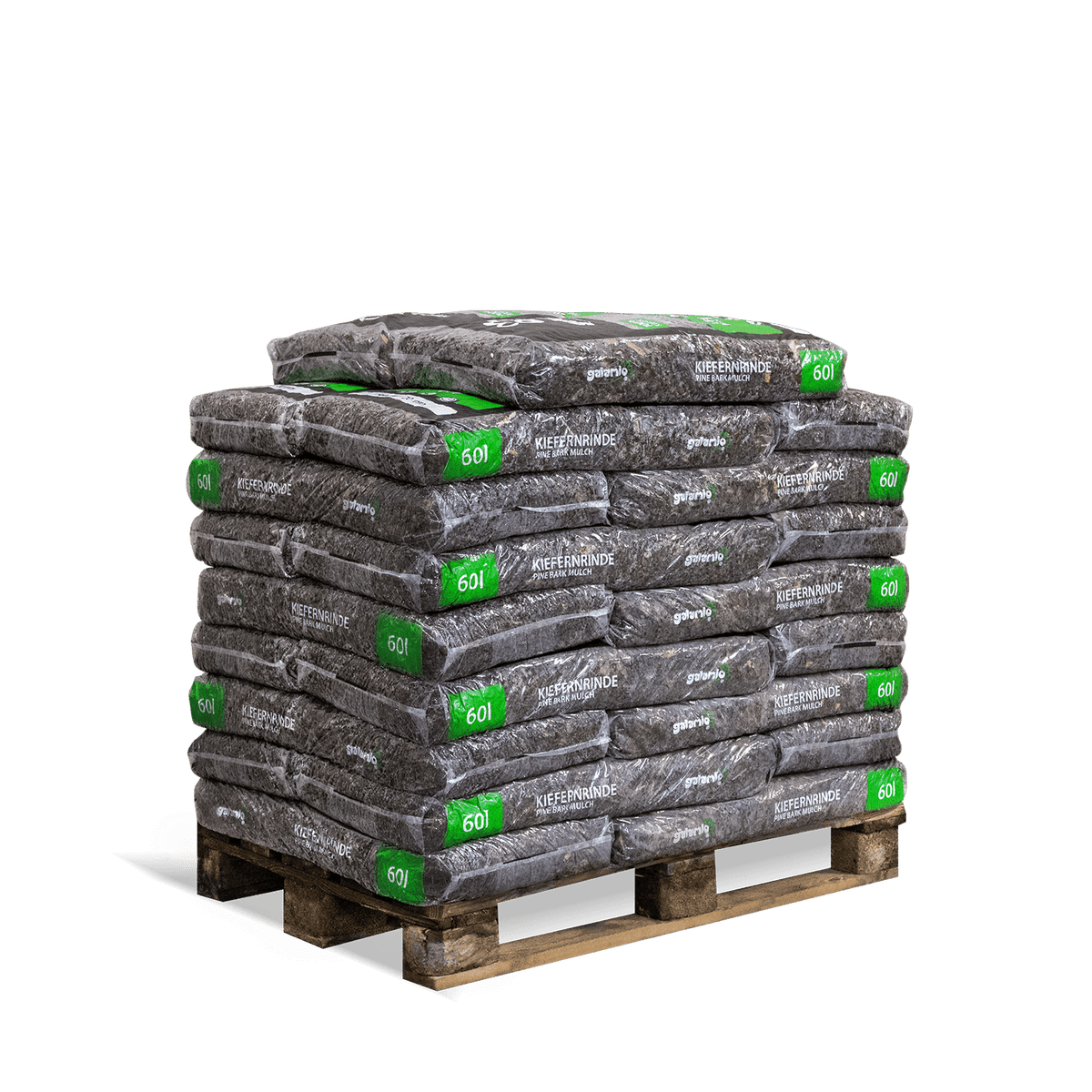Galamio Pine Bark Mulch Medium 60l x 26 Zakken 1560l Pallet