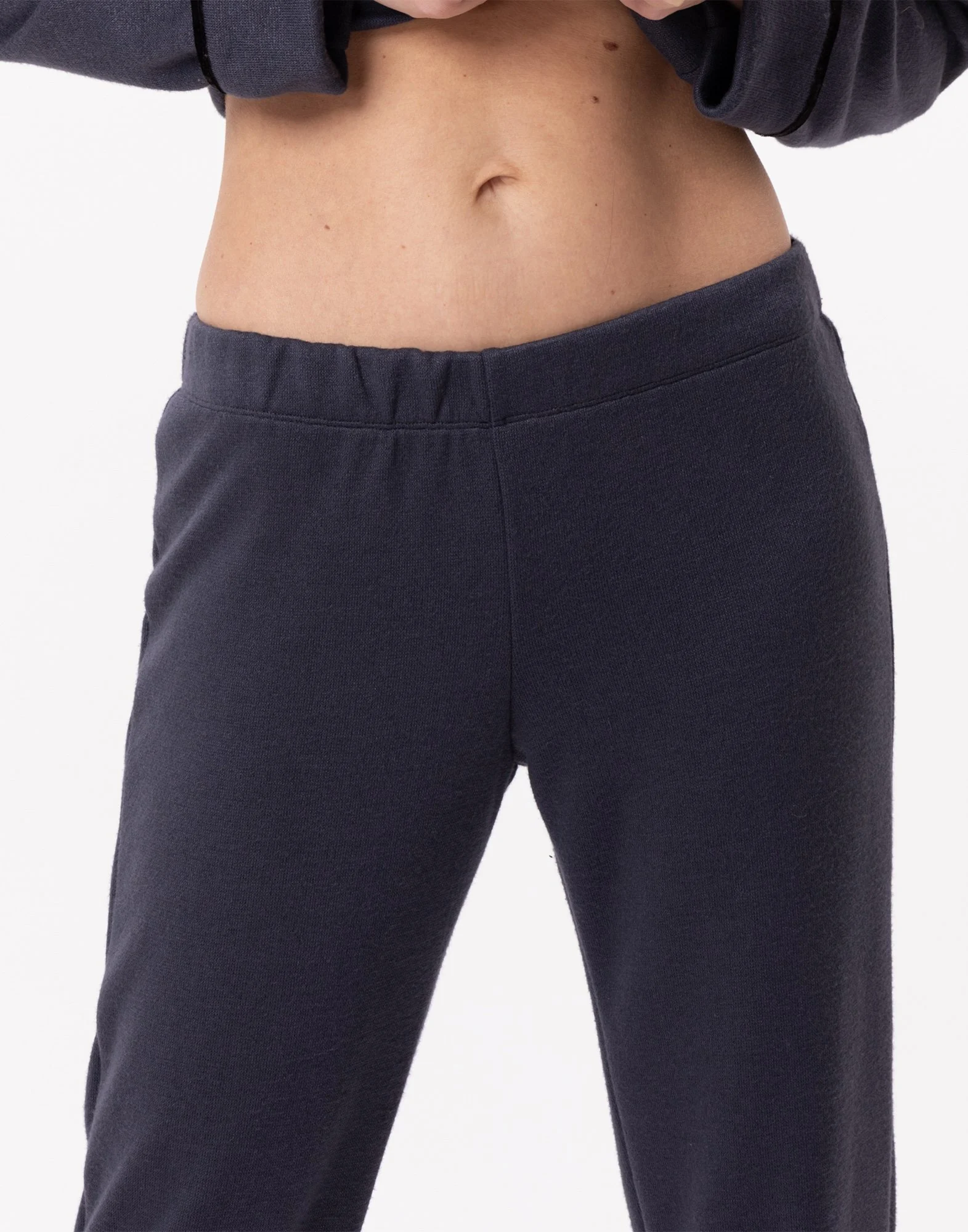 ALPAGA 802 - Jogging en maille tricot | Bleu