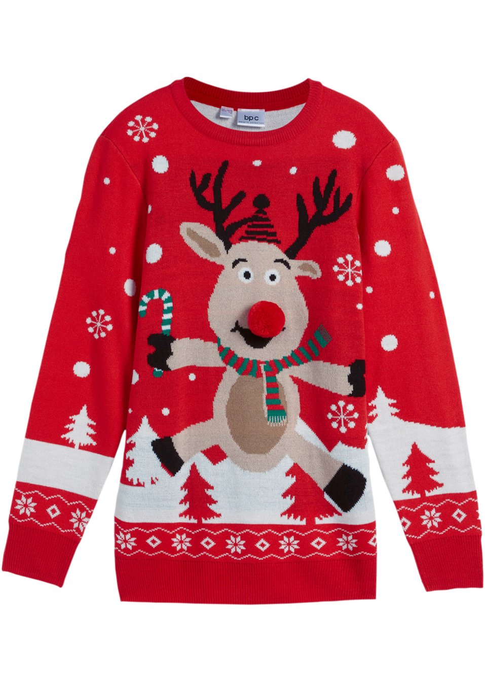 Pull en maille enfant avec motif de Noël