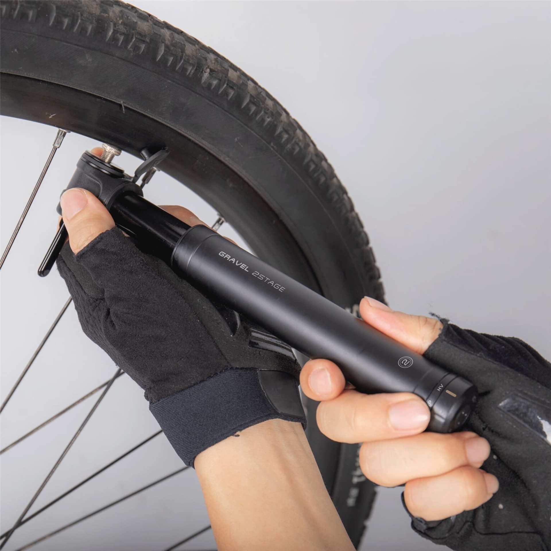 Topeak Gravel 2-Stage Minipomp Zwart