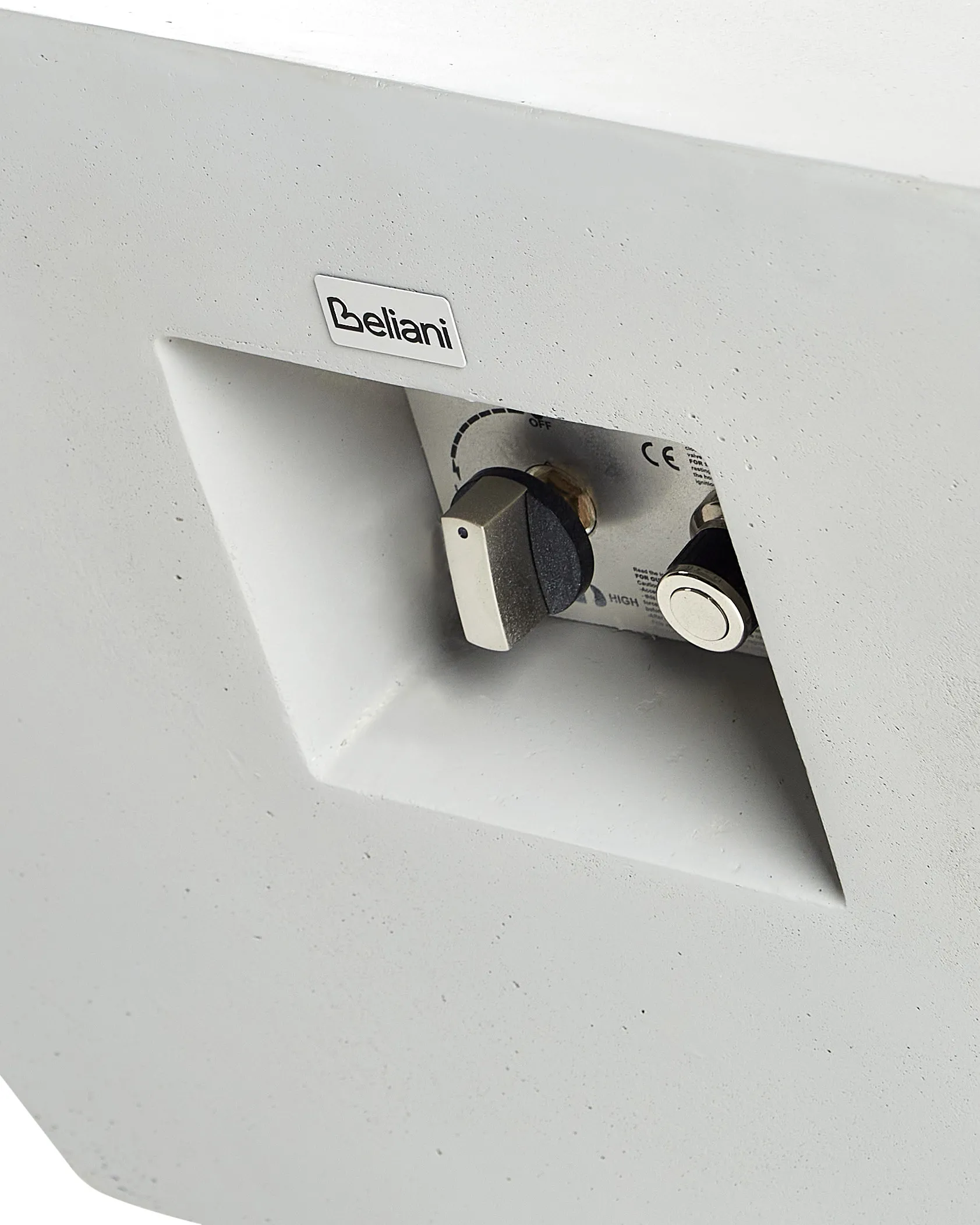 Gas vuurplaats KATMAI Beton Lichtgrijs