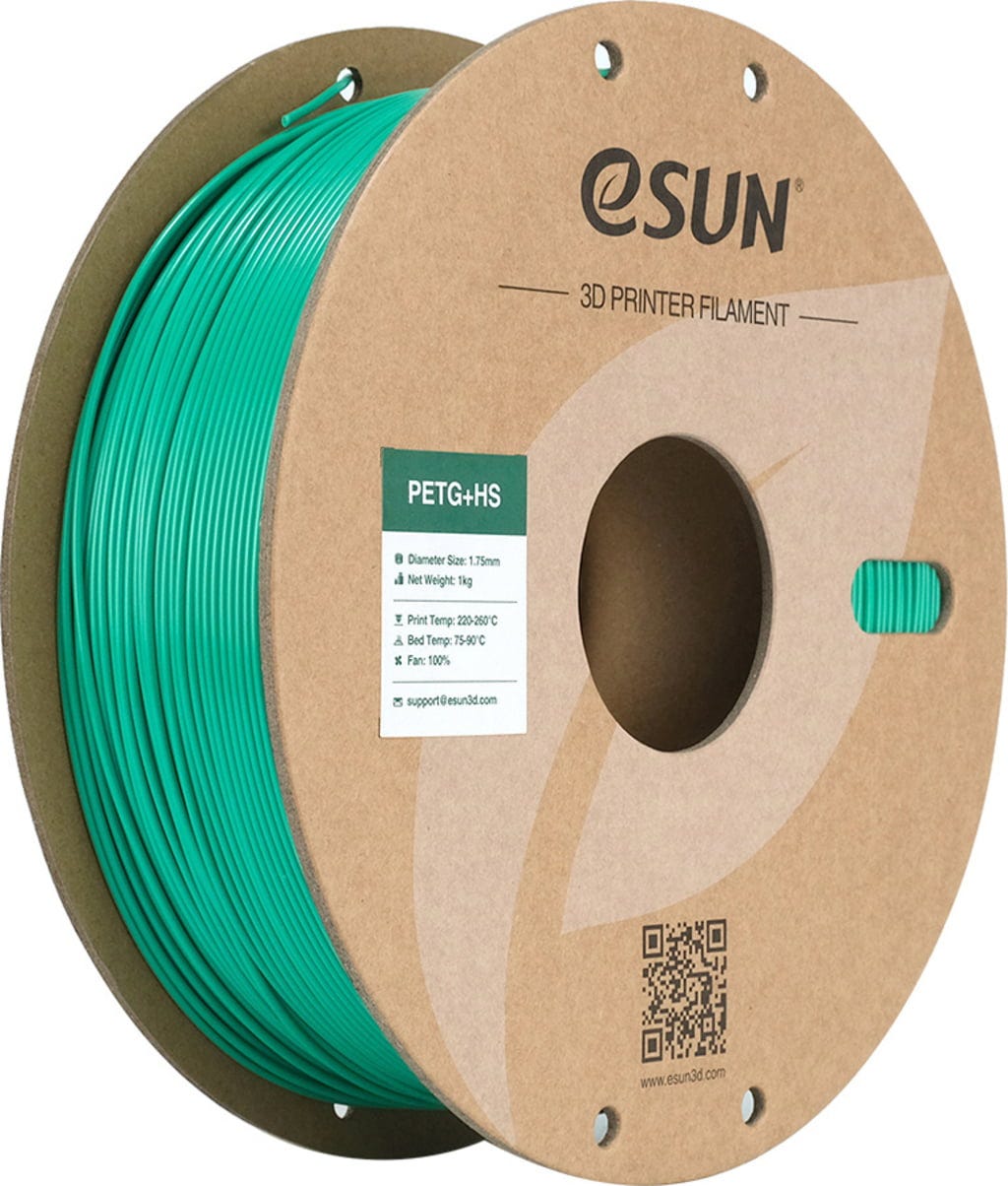eSUN  PETG+HS Green, 1,75 mm / 1000 g    PETG-Material für den Hochgeschwindigkeitsdruck
