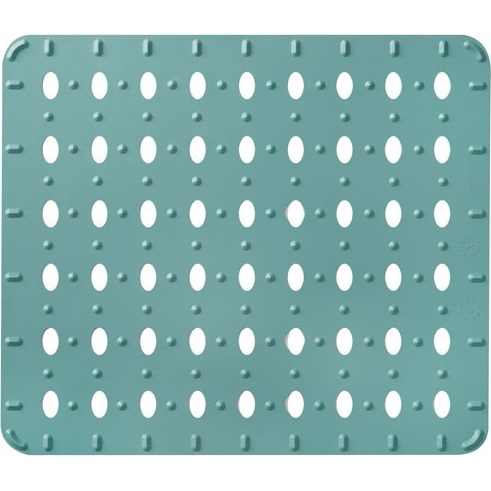 Tapis fond évier anti-dérappant 27,5 x 32 cm, vert d'eau