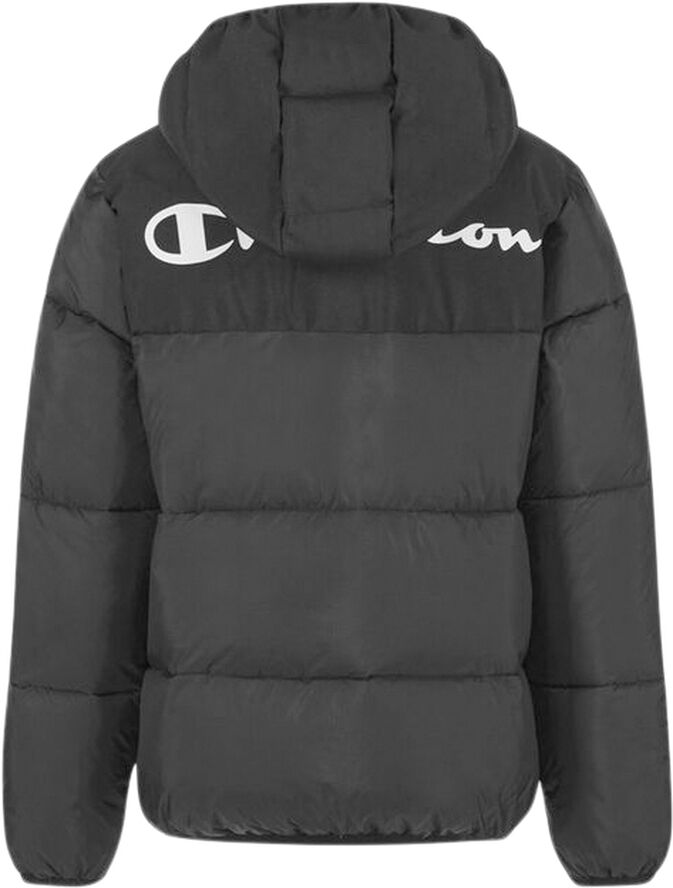Champion Boys Script Logo Padded jakke Sort