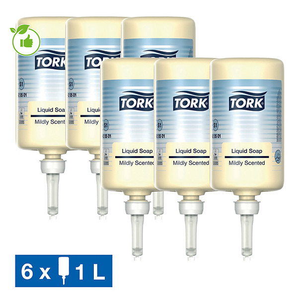 Cartouches savon doux Tork Premium 1 L, lot de 6