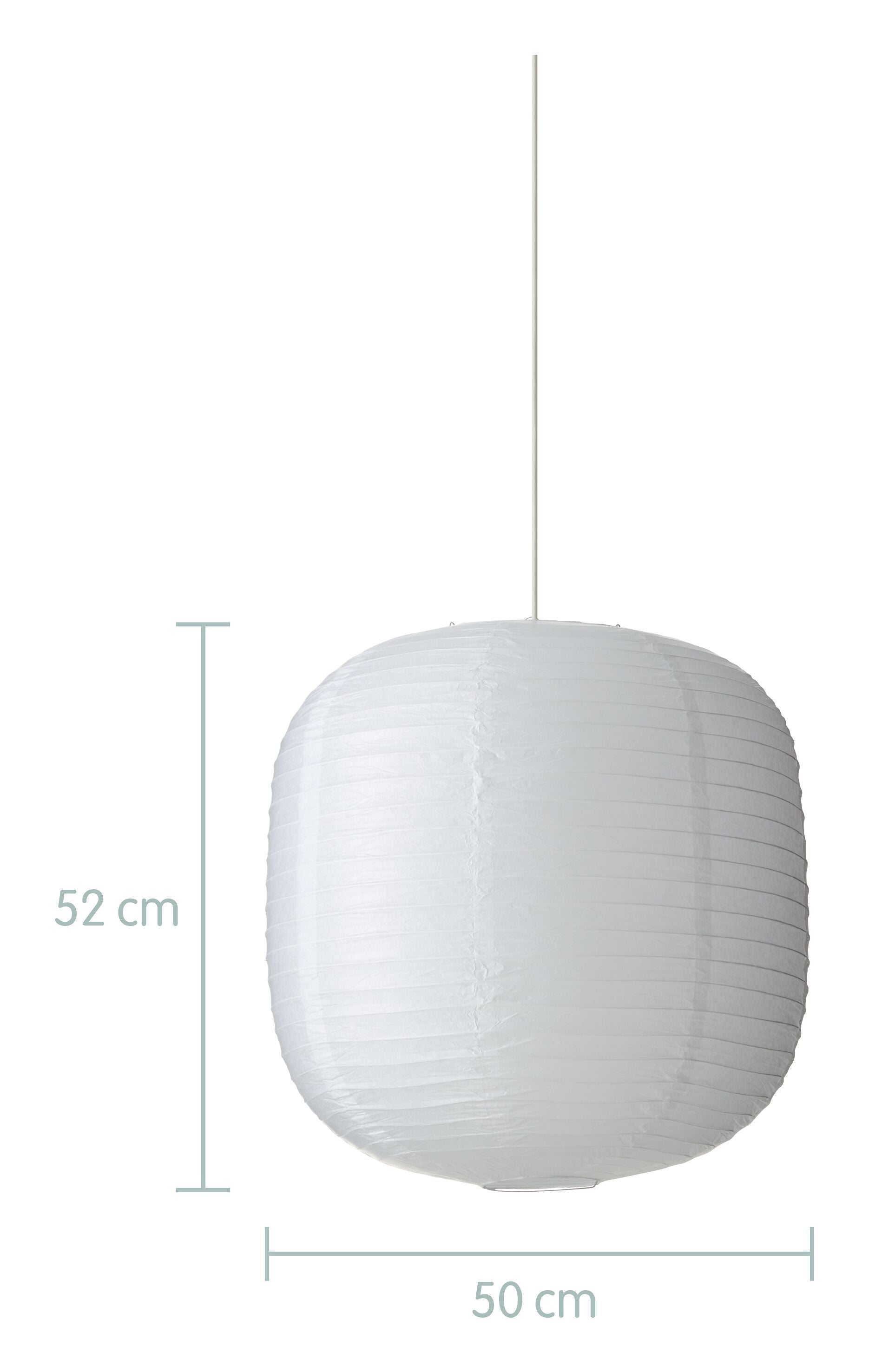 SORAYA Papierschirm - Weiss / H: 52.0 cm x D: 50.0 cm