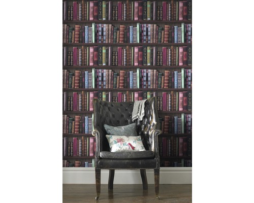 Vliesbehang 103301 Boeken veelkleurig