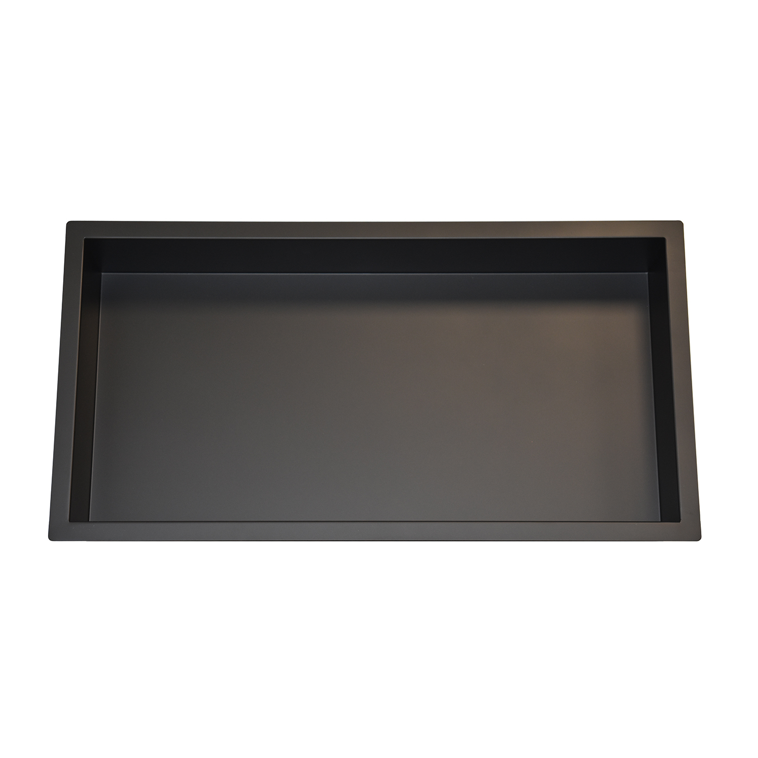 Mueller Black inbouwnis mat zwart 30x60x7cm RVS