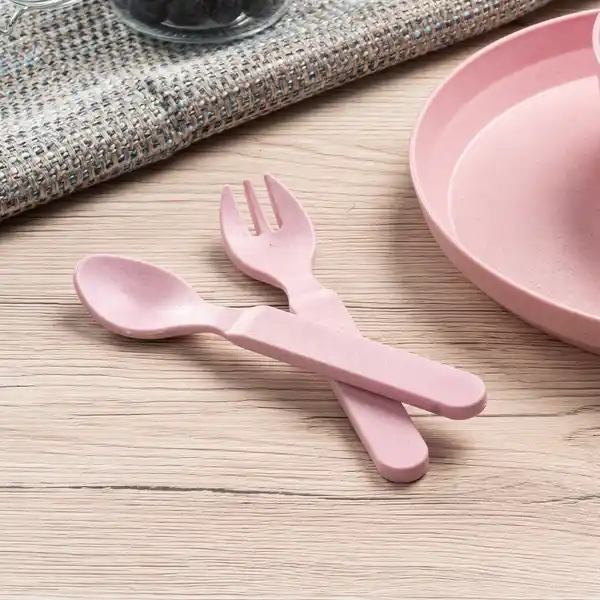 Growing Besteck 2er Set rosa
