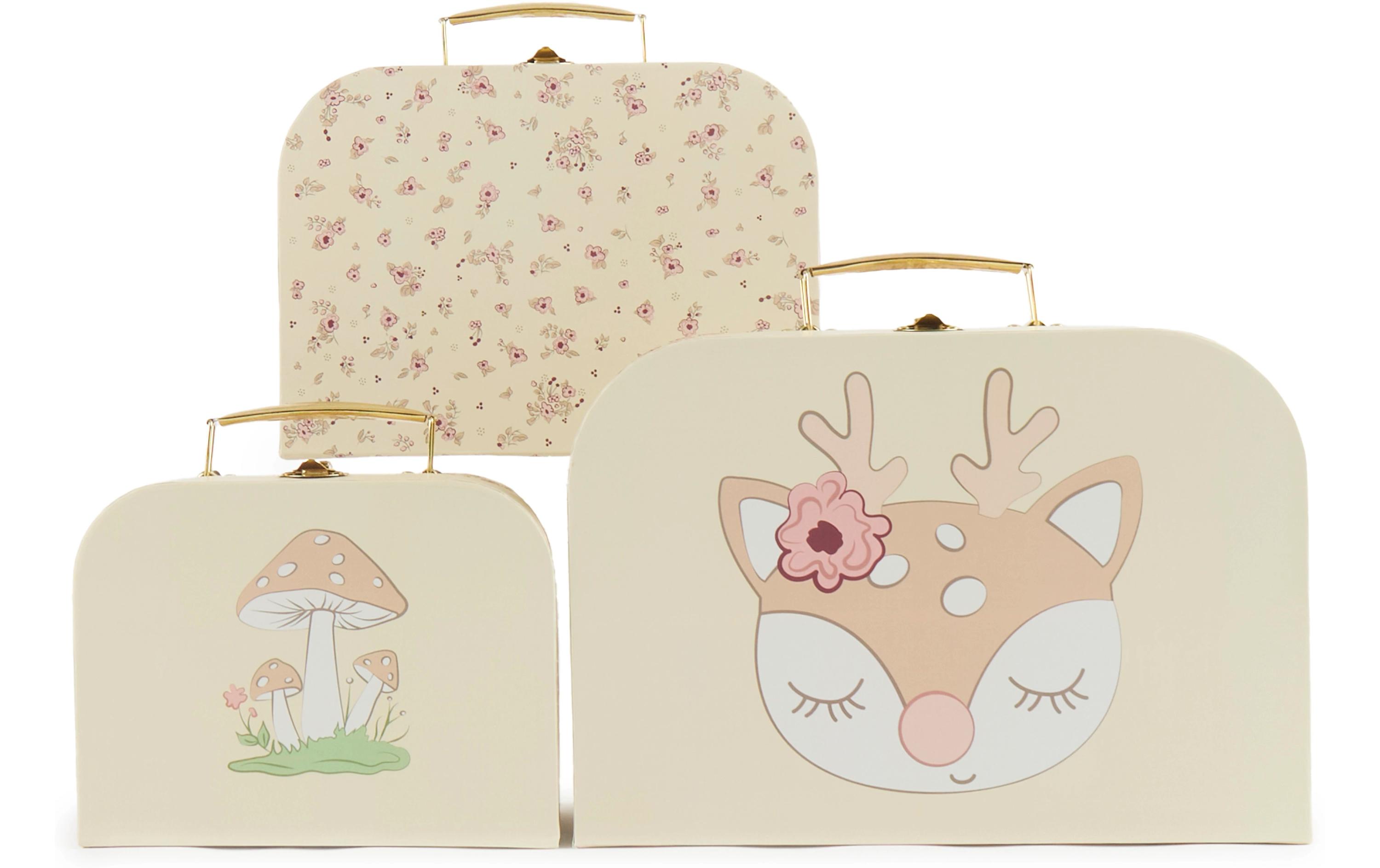 Spielzeugkoffer Ella vintage flowers 3er SetKofferset zum Aufbewahren von Spielzeugen