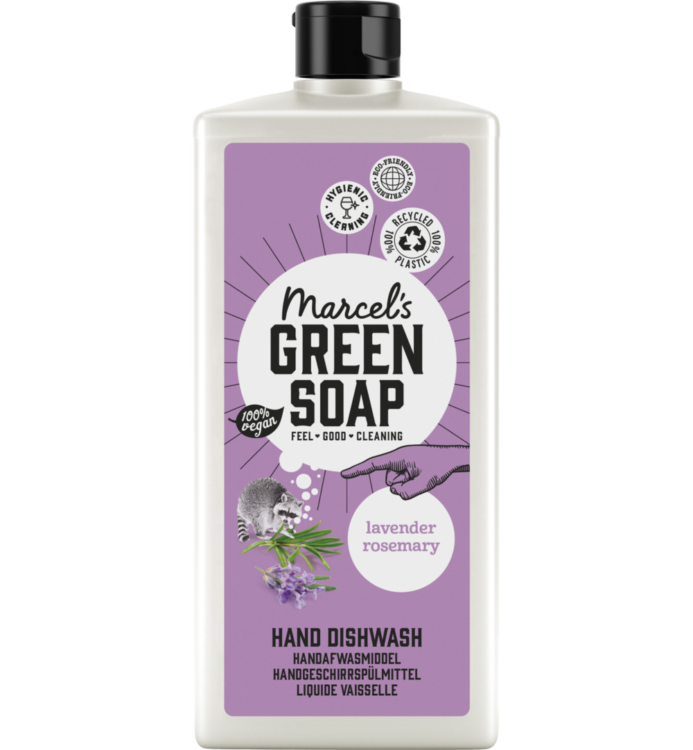 Marcel’s Green Soap Afwasmiddel lavendel & rozemarijn (500 ml)