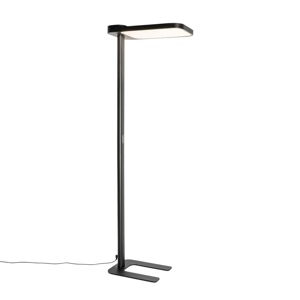 Qazqa professional vloerlampen guzo zwart geïntegreerde led