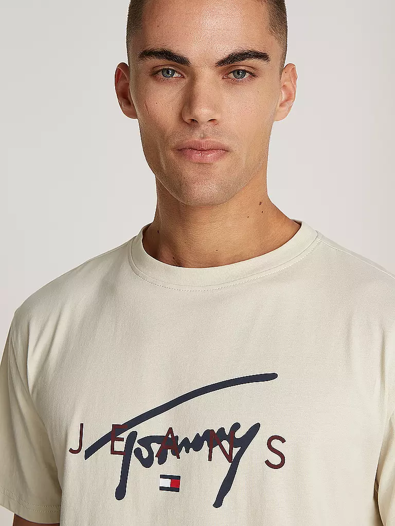 TOMMY JEANS T-Shirt  beige