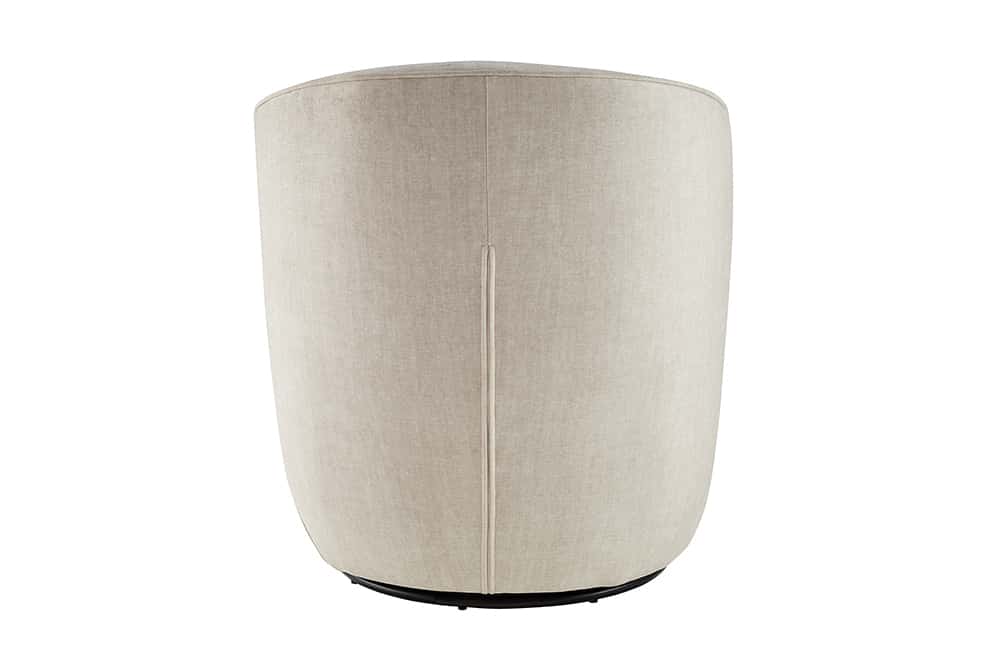 Drehbarer Design Sessel GATSBY beige Samt 360°