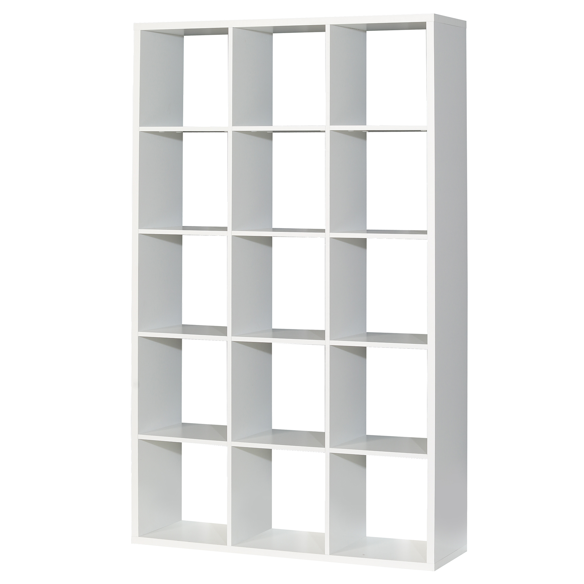 Standregal - weiß - 3x5 Fächer