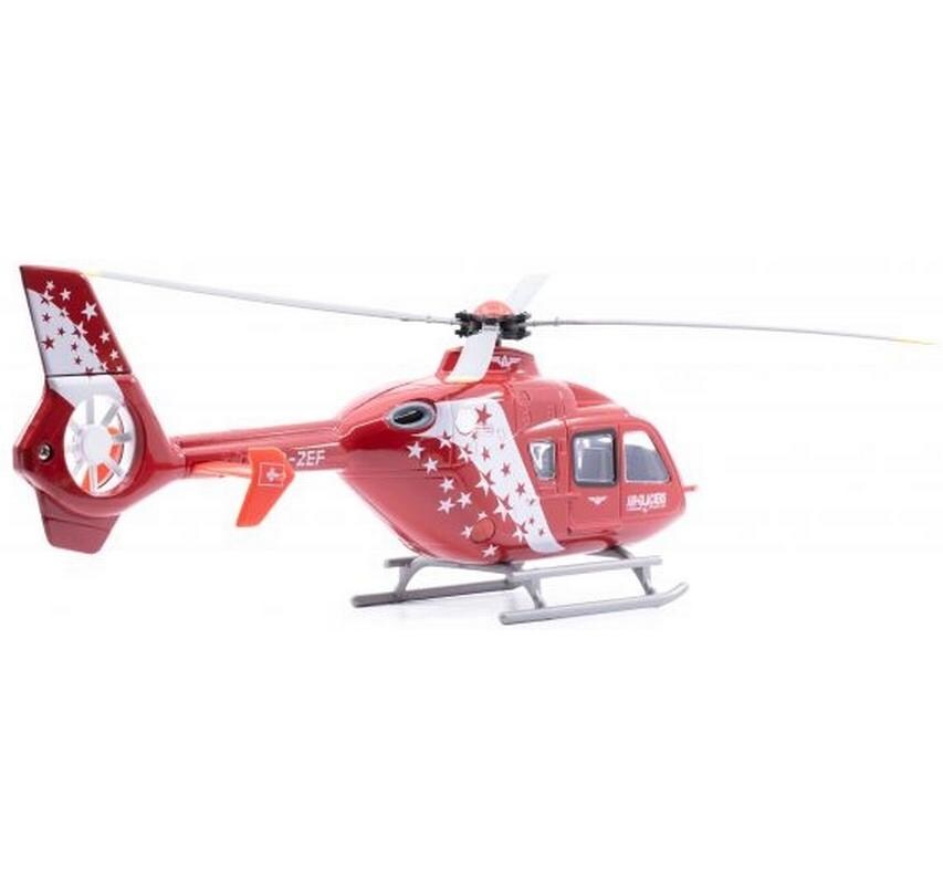 Toy EC-135 Air-Glaciers Helikopter 1:72Detailgetreuer Helikopter mit Licht- und Soundfunktionen