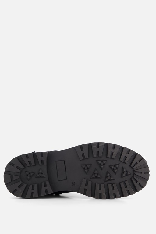 Cellini Plooi Biker boots zwart Leer