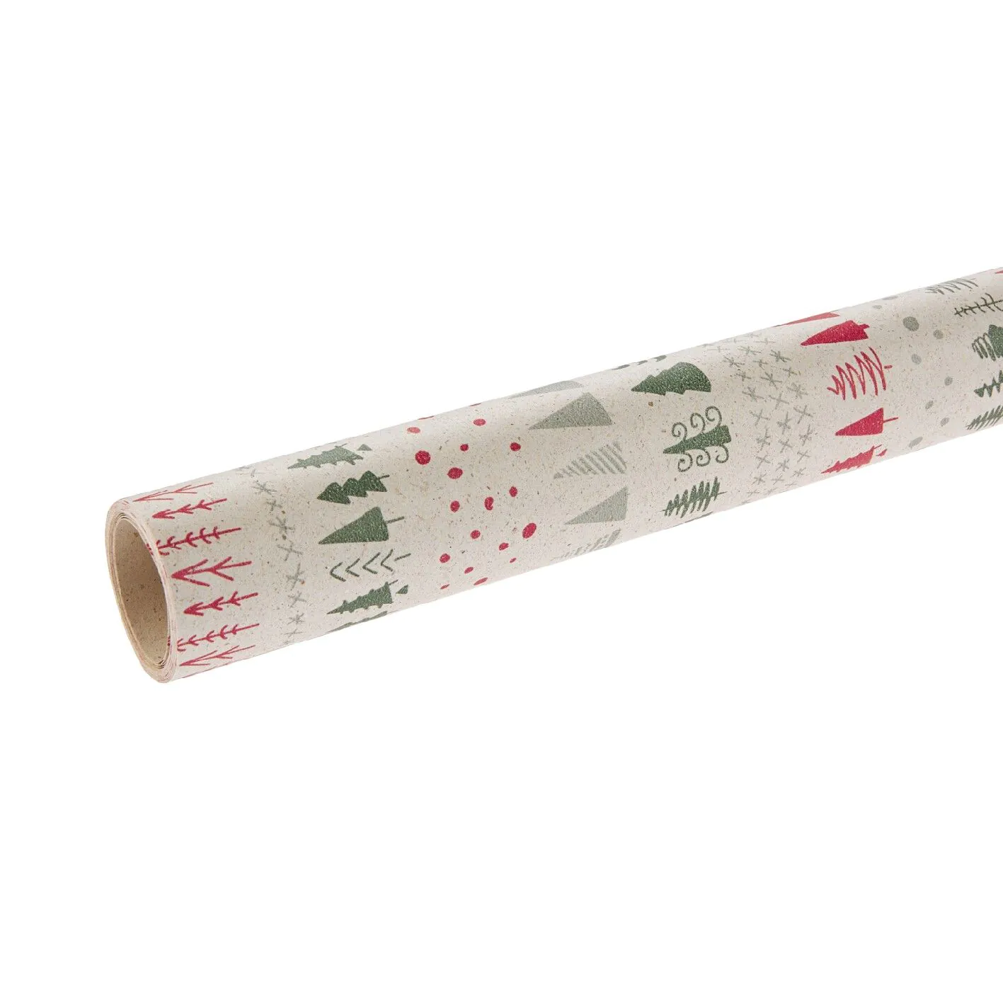 Geschenkpapier Graspapier, Bäume/creme, 1 x 3 m