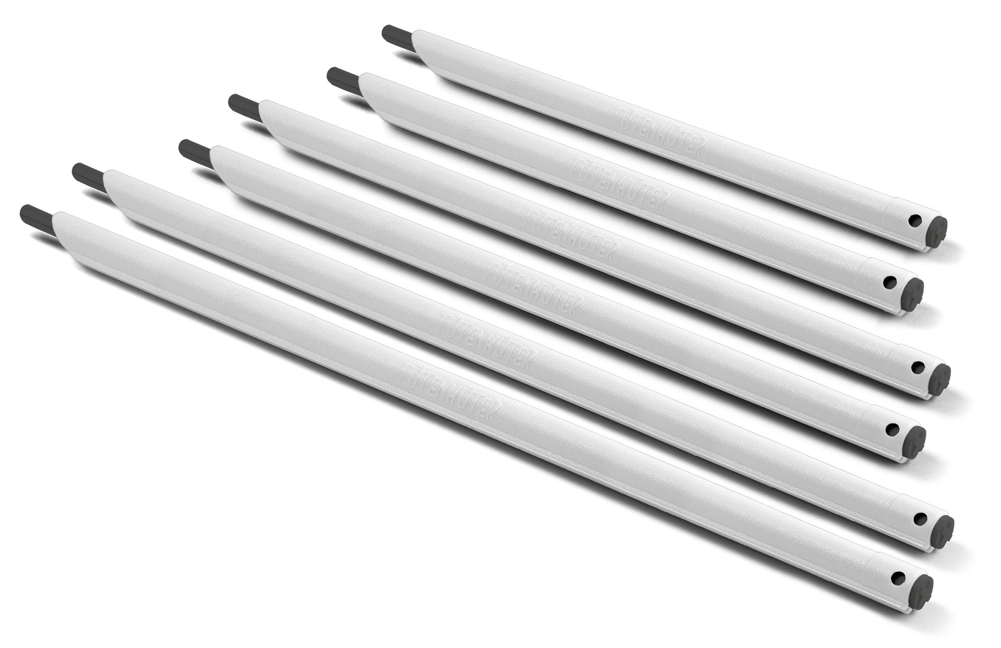 (6er Set) Tütenhüter Verschluss System Lebensmittel Beutel Klammern Wasserdichte Schiebe Clips (200 040) - Weiss