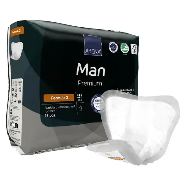 Abena Frantex Man Formula Premium Protection Homme Taille 2 - 15 unités - Lot de 8