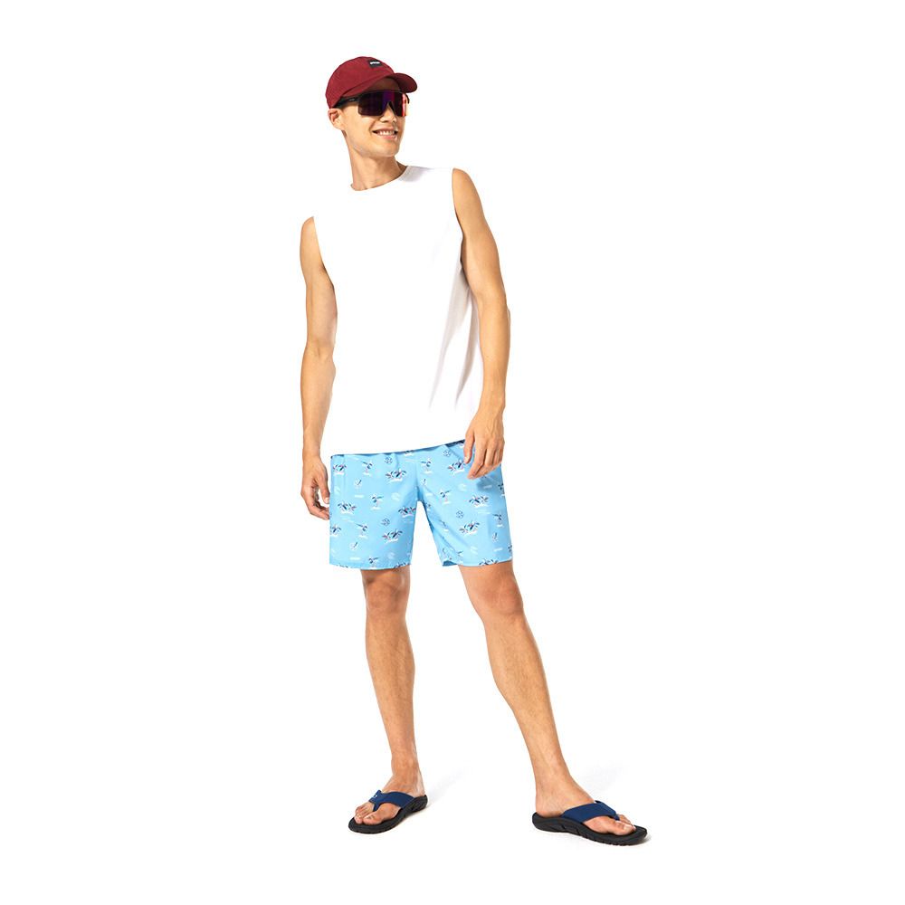 Oakley TROPICS B1B RC 18 - Short de bain Homme aviator tropical palms