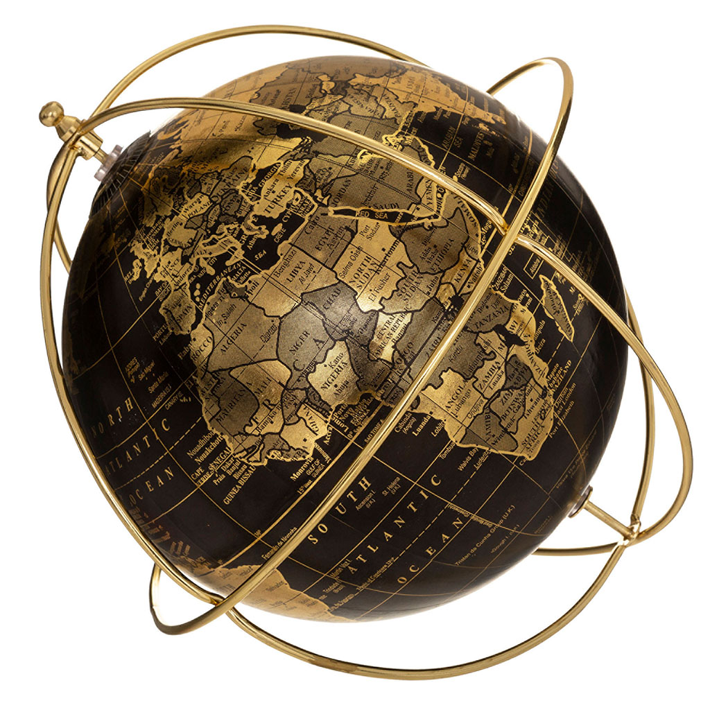 Globe déco à poser ARCADE FLOWER D 25cm