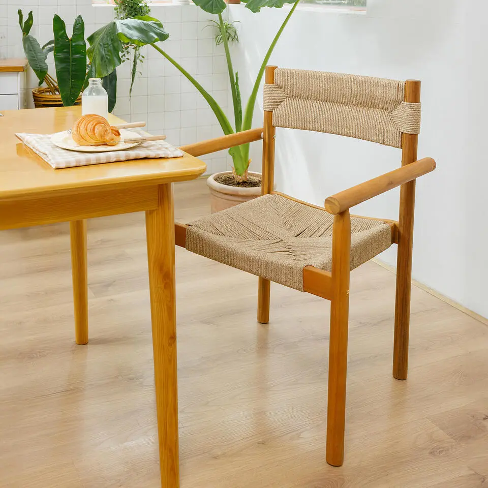 Set van 2 tuinstoelen van massief acaciahout