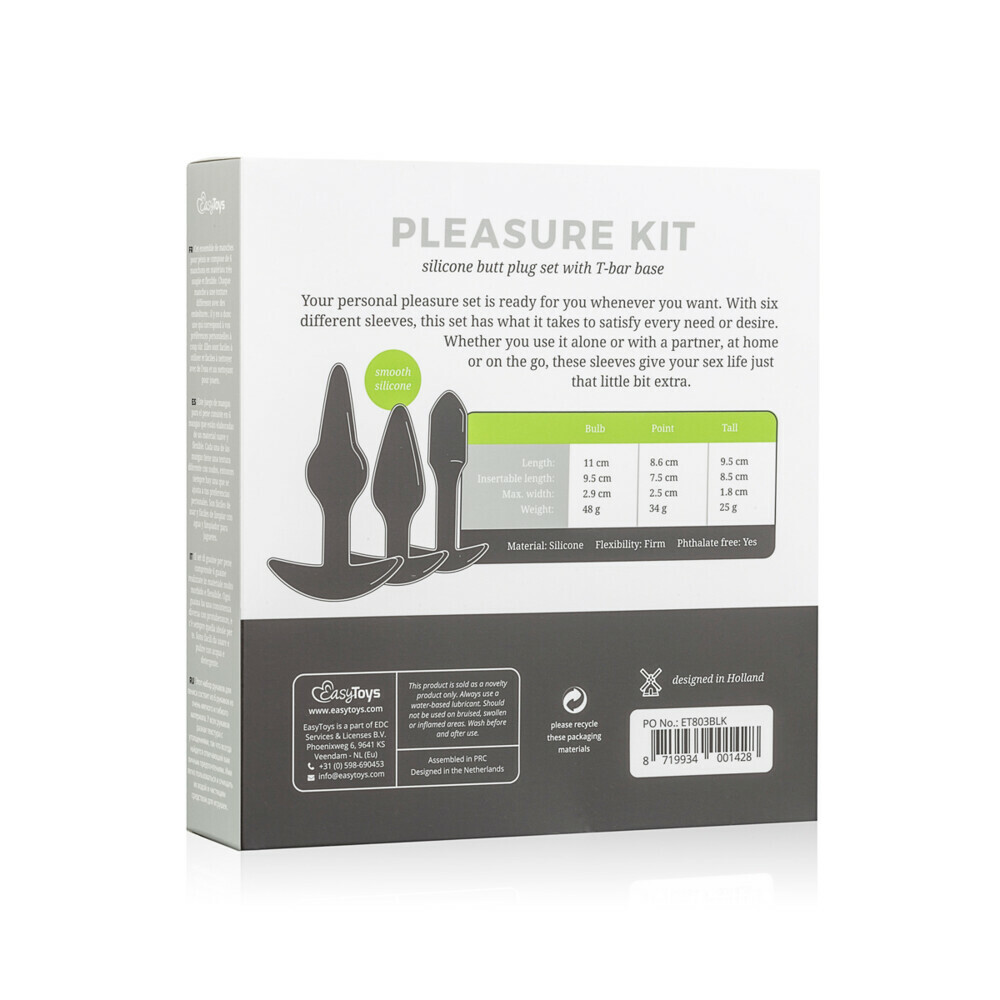 Easytoys Luxe 3-Delige Buttplug Set 3-Delig1 set