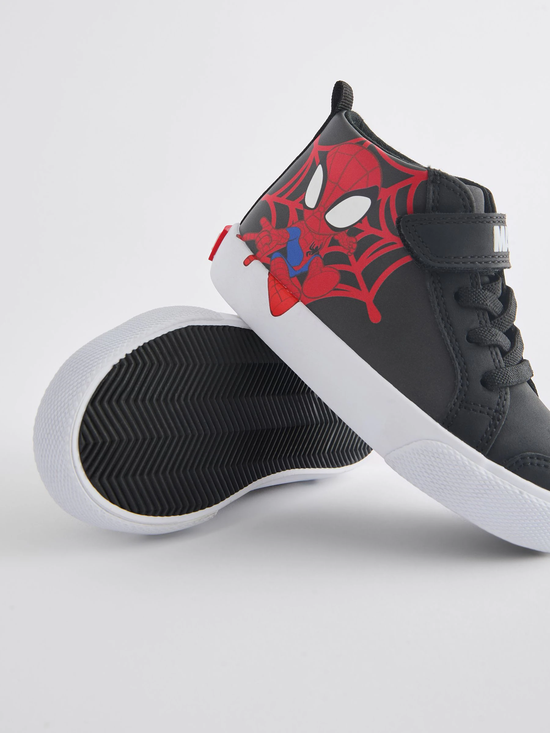 Zwart - Spidey And Friends laarzen met klittenbandsluiting en elastische veters