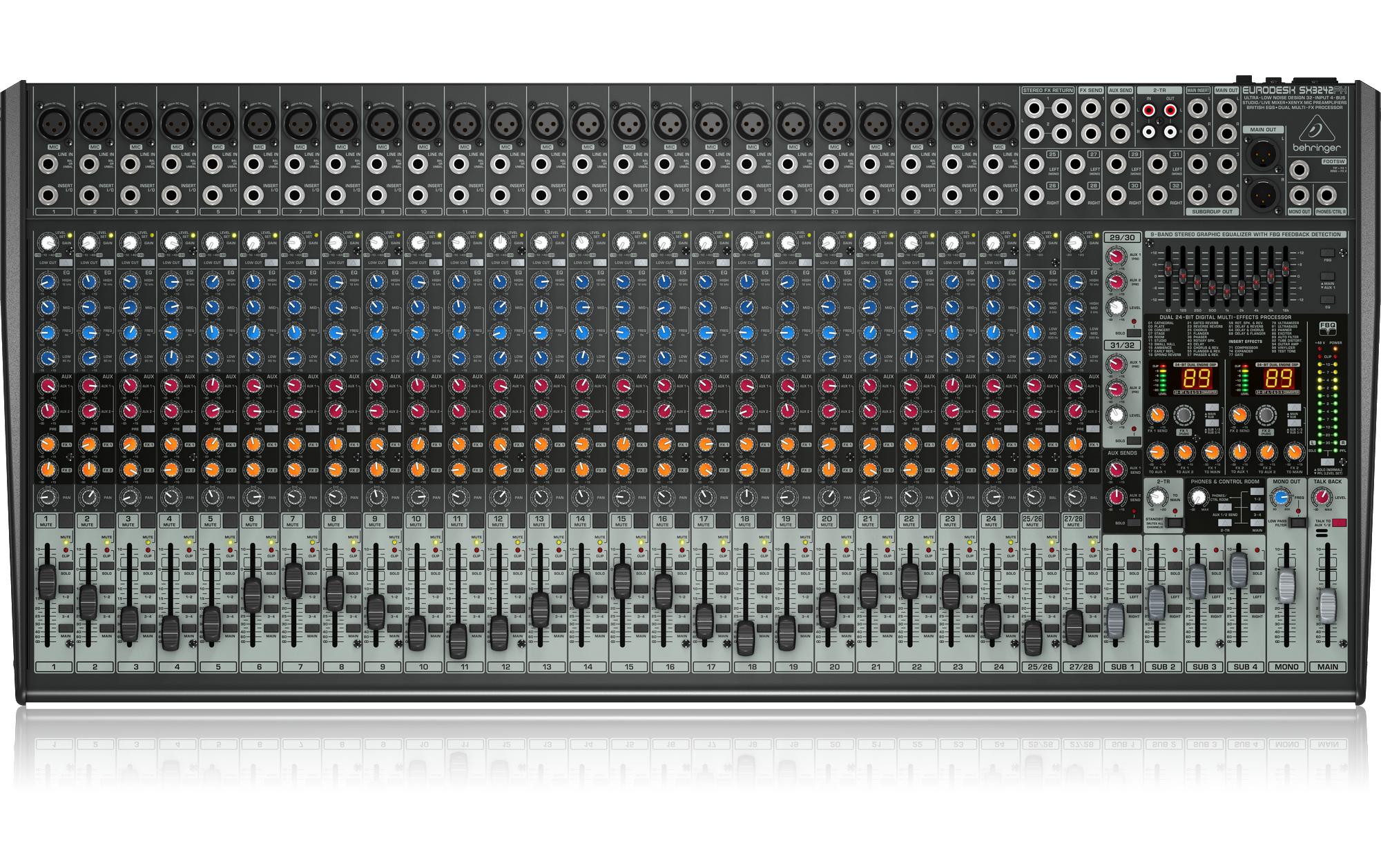Mischpult Eurodesk SX3242FX<br>32-Kanal Mischpult