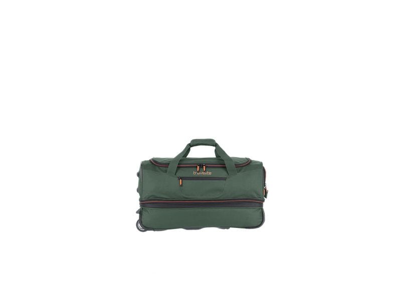 travelite Basics Trolley Reisetasche S erweiterbar, Dunkelg Reisekoffer