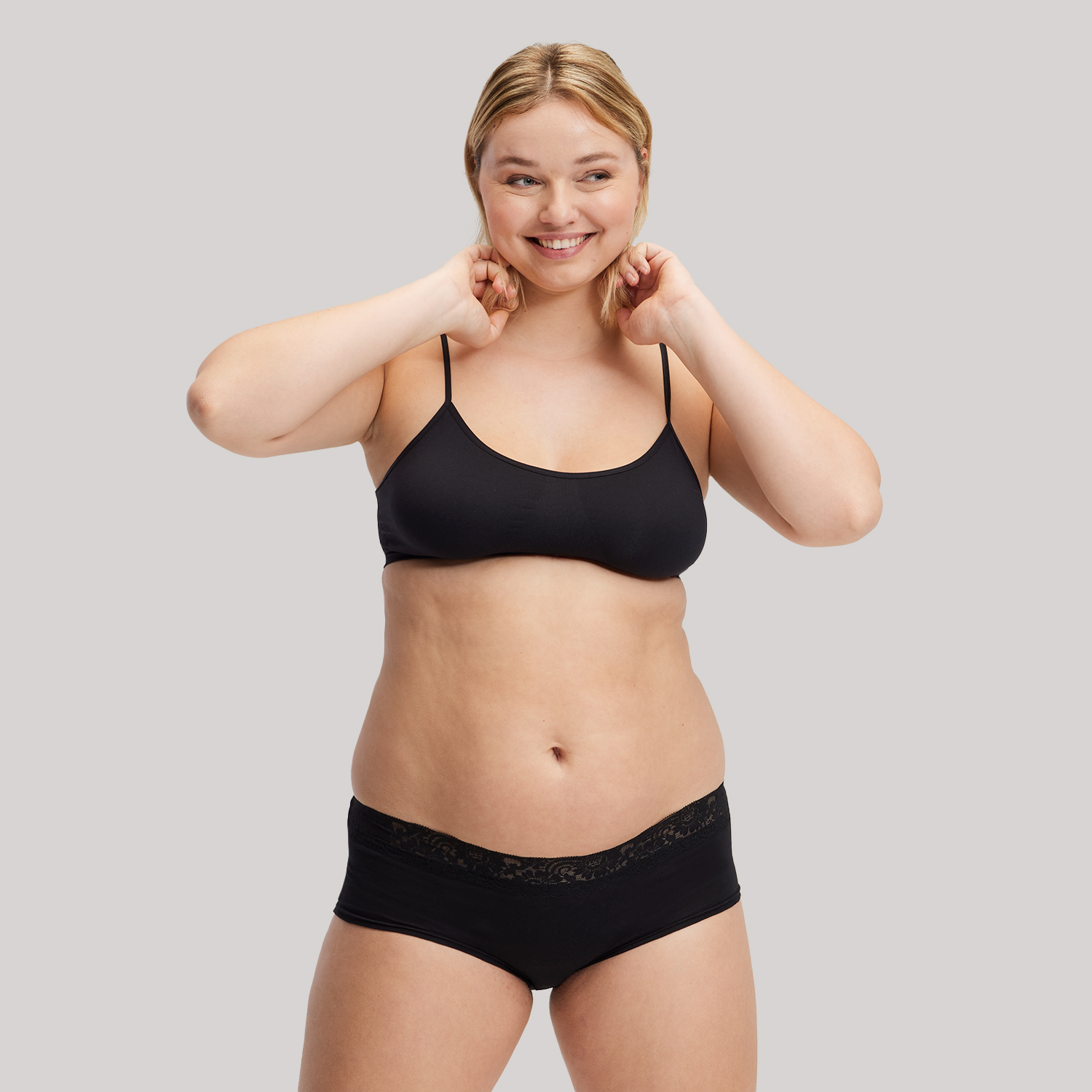 Linda Dames hipster Stretch  2-Pack Zwart kopen? Goed en goedkoop
