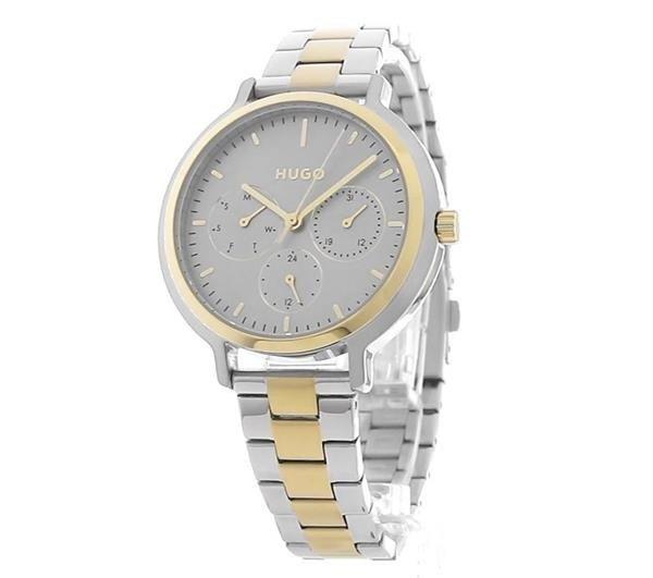 Hugo Edgy Two Tone Bracelet Watch Womens