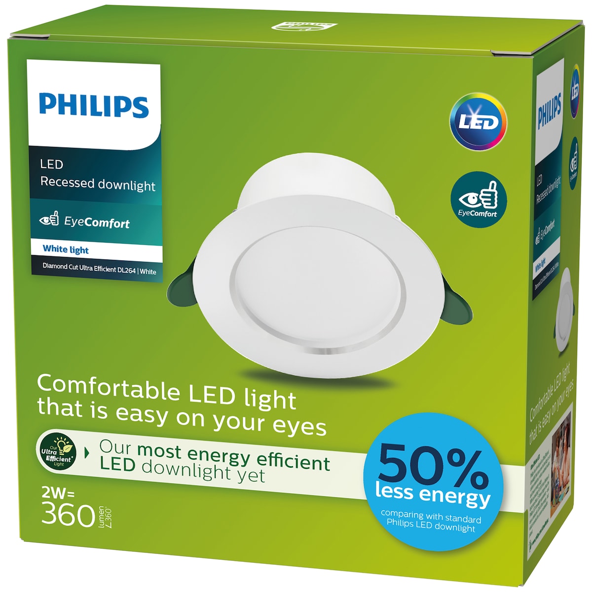 Philips Diamond Cut Ceiling spotlys 2W (95mm)