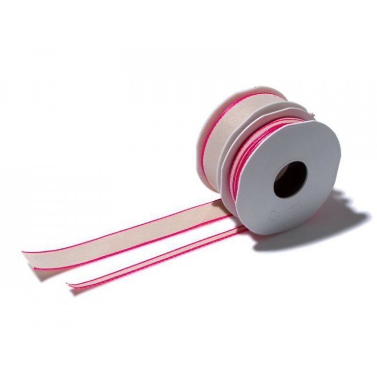 Stoffband mit neonfarbigem Rand