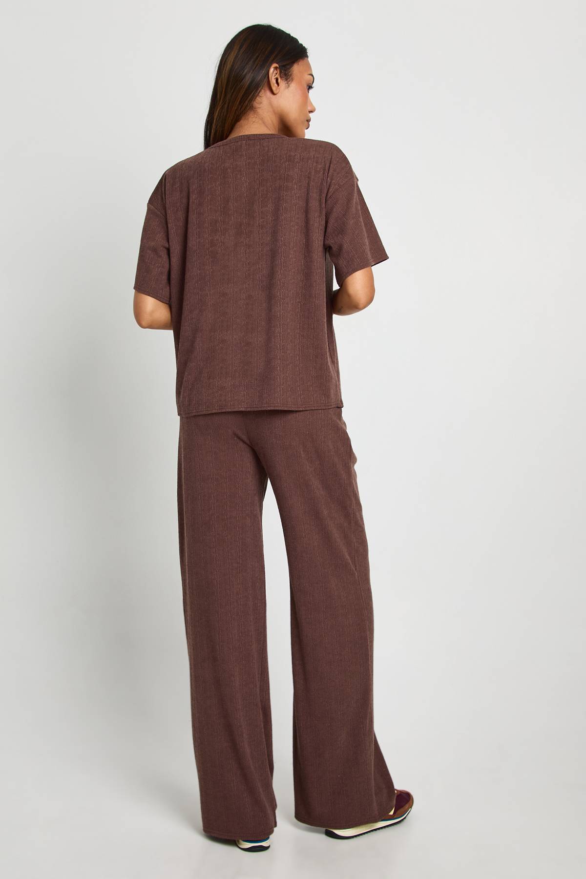 boohoo Ensemble T-shirt de maternité & Pantalon à jambes larges coordonné