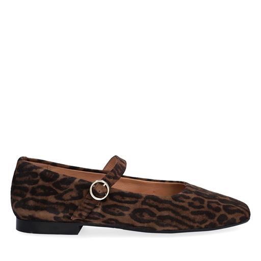 Billi Bi A6800 Mary Jane Ballerinasko, Leopardo Arabica Suede, 41