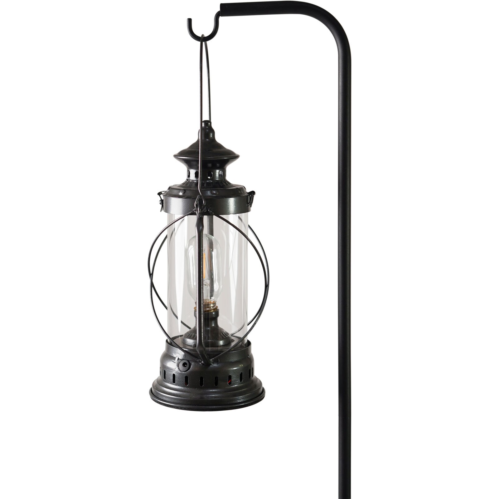 HUMAN COMFORT Sturm Laterne LED Camping Retro Lampe USB Akku Dimmbar Glas Metall