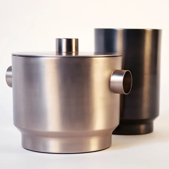 XLBoom - Rondo Eiswürfelbehälter small, Stahl kupfer, Ø 13 cm