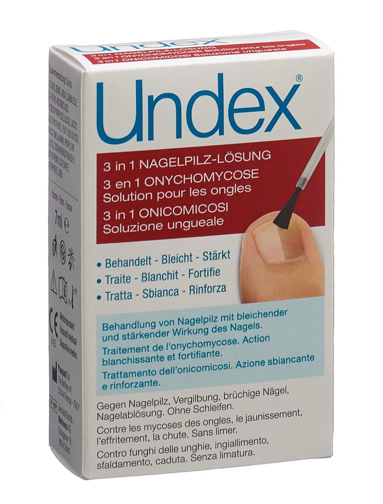 UNDEX 3 in 1 Nagelpilz-Lösung Lös 7 ml