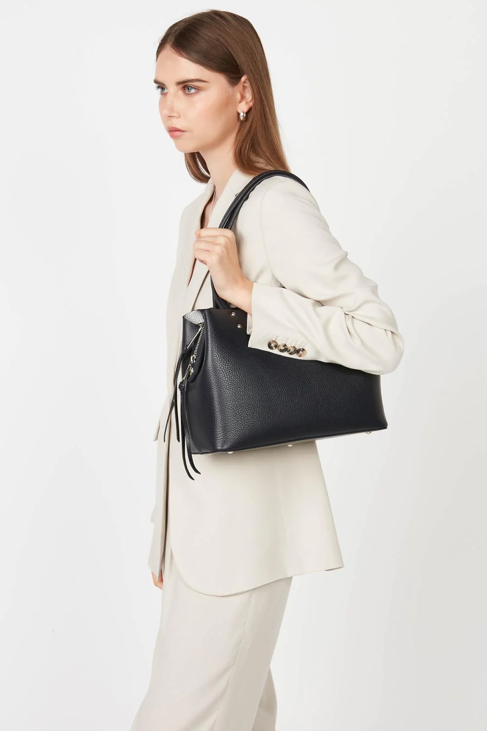 Foulonné Double-Sac cabas épaule