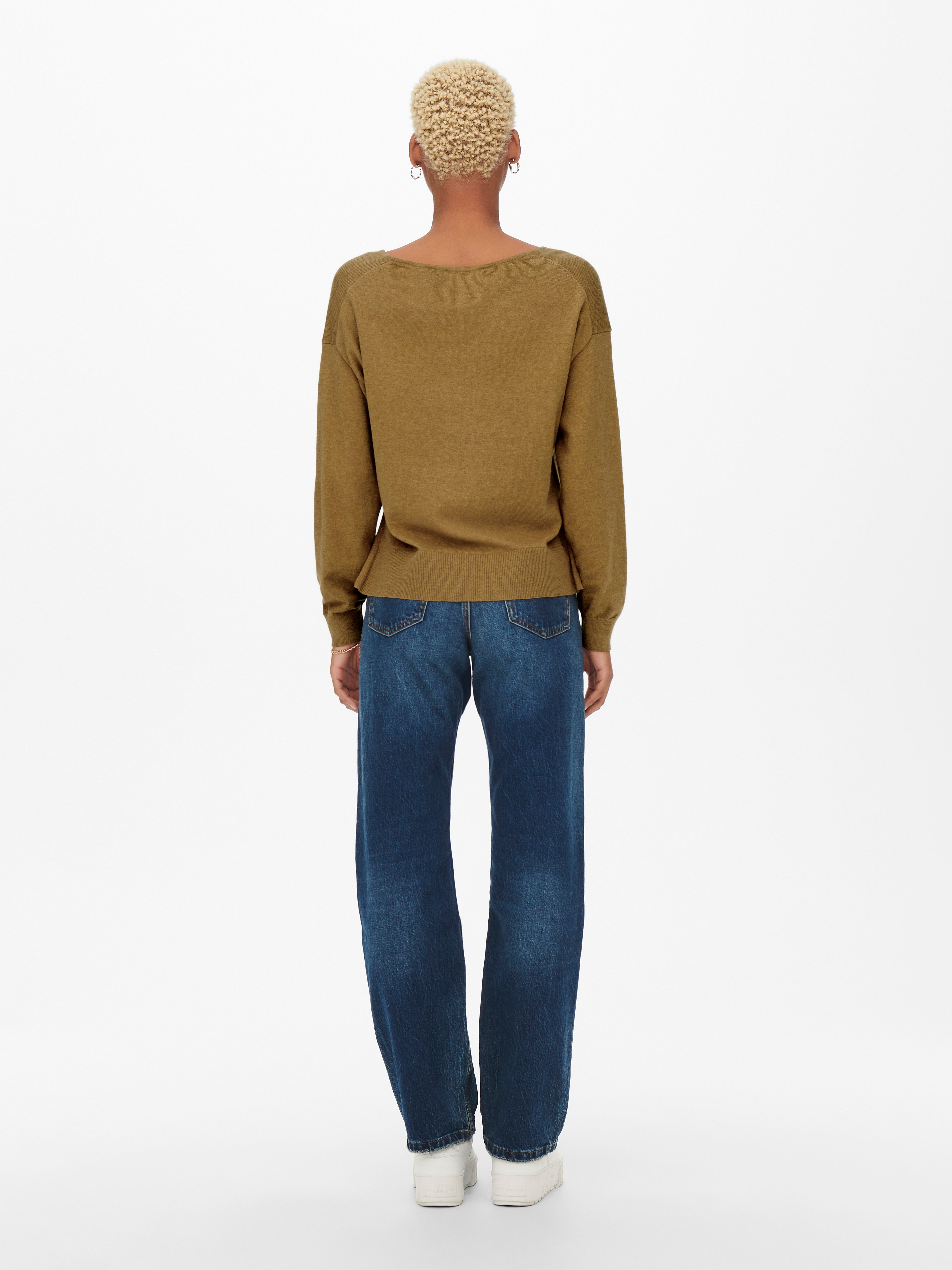 ONLRHIA Strickpullover Bistre