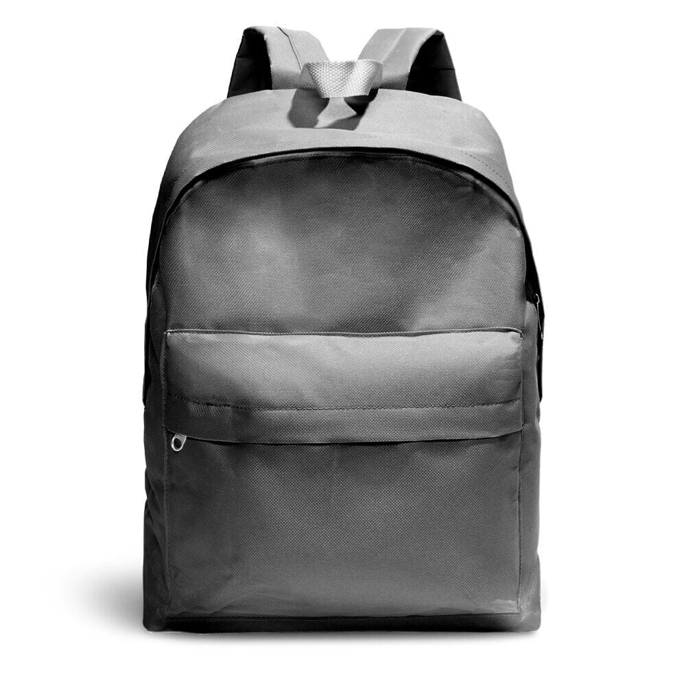 Sac à dos uni 2 poches 28x10,5xH37cm - 2 modèles noir ou rose
